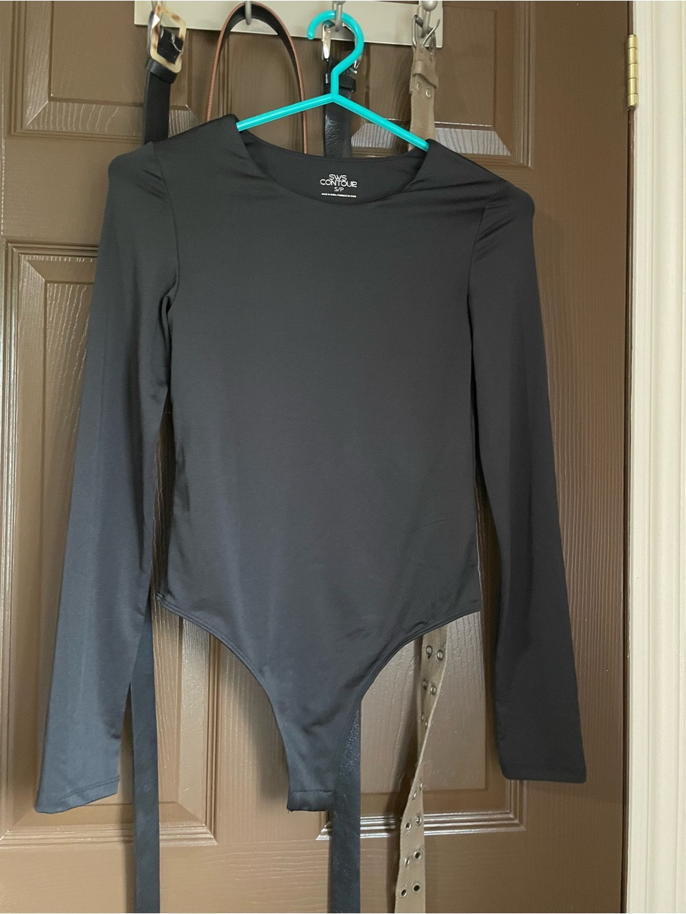 Contour Black Long Sleeve Bodysuit